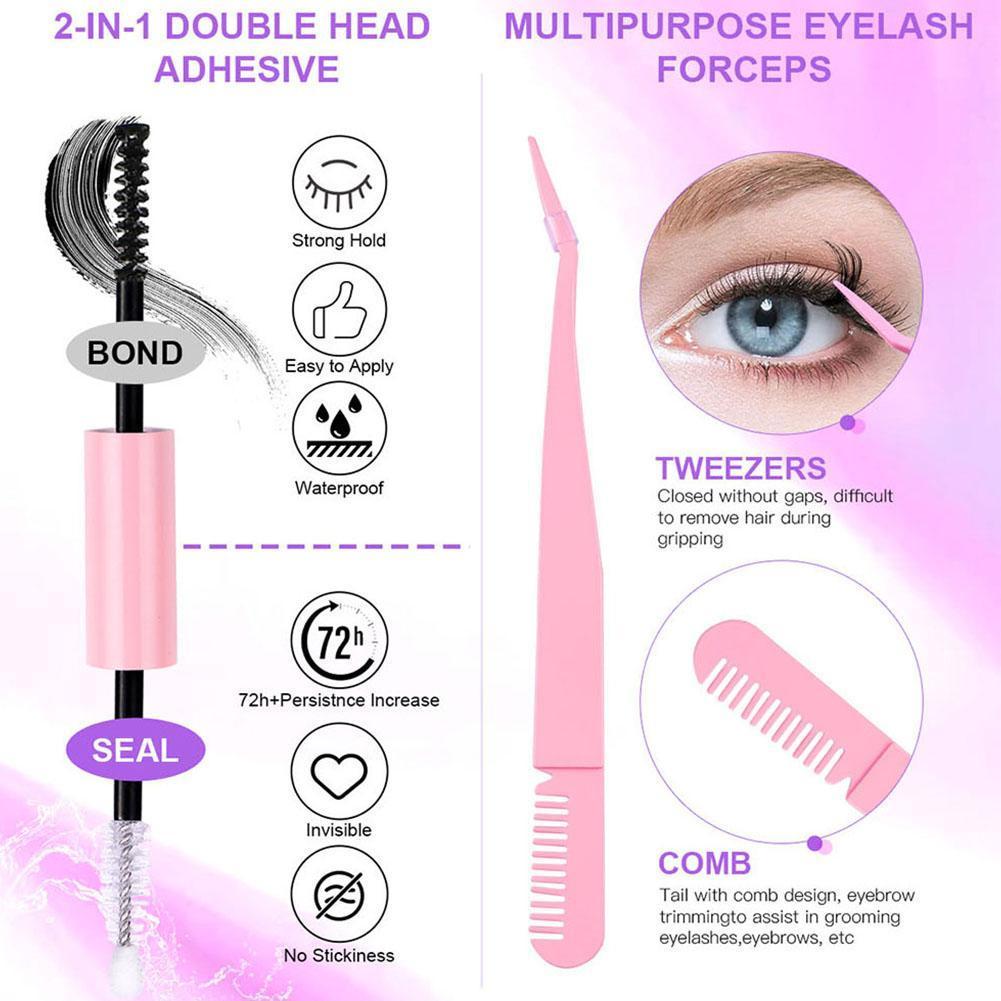 Sug 280-cluster Segmented Eyelash Extension Kit ต่อขนตาหนา R2s8