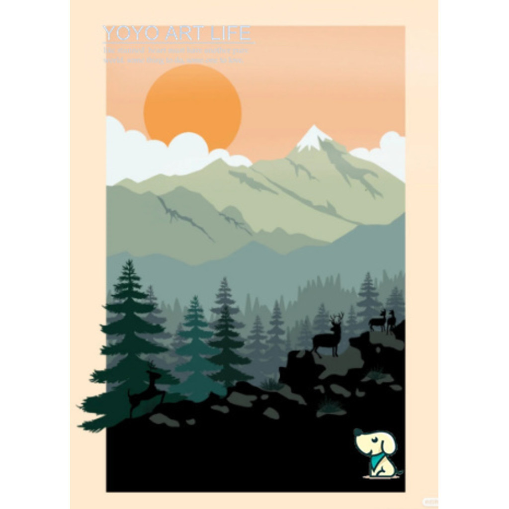 Bemular Art BS1 20*30 กรอบ Wall Art สีตามจํานวนภาพวาดโดยตัวเลขกวางสีผ้าใบ Art ภาพประกอบ A05