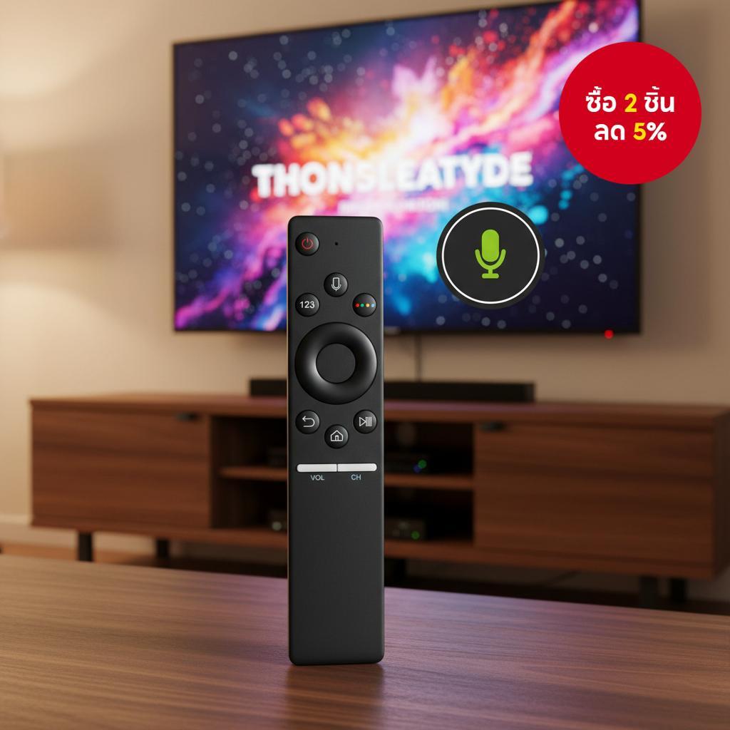 รีโมทเสียงสําหรับรุ่น Samsung UN40MU6300F UN75MU9000F UN55MU6500F UN65MU6500F UN65MU8000F UN50MU6300
