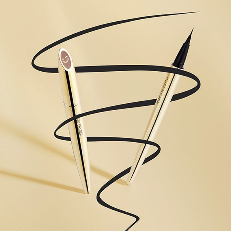 New Product#MINISO Miniso Eyeliner Pen0.01Millimeter Small Gold Tube Fine Long-lasting Eyeliner Pen 
