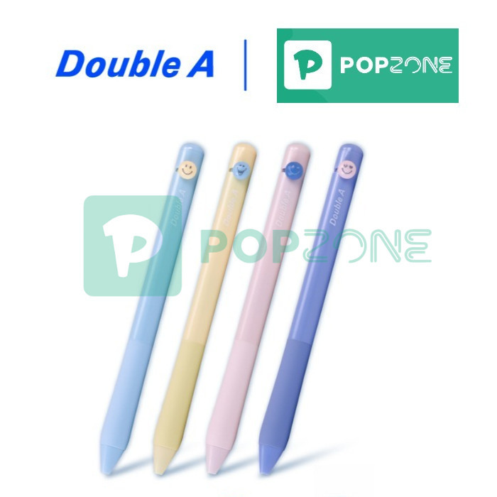Double A เขียนลื่น ยิ้มได้ทุกงานจด! ปากกาเจล Smilee 0.5 มม. [จำหน่าย 1 ด้าม]