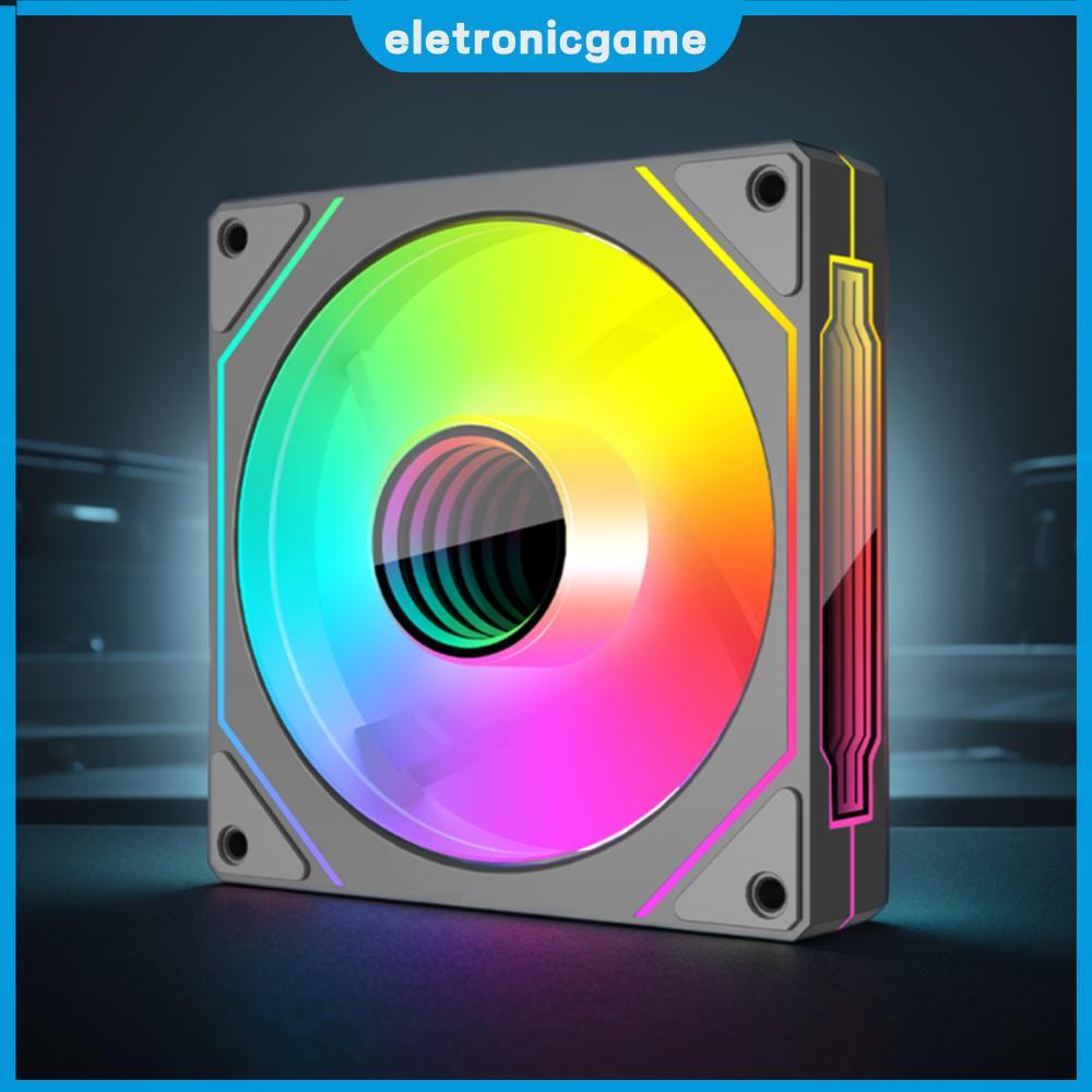 12 ซม.ARGB 5V 3Pin 4 Pin PWM คอมพิวเตอร์แชสซีพัดลม Infinity Mirror เงียบคอมพิวเตอร์ Cooler พัดลมสําห
