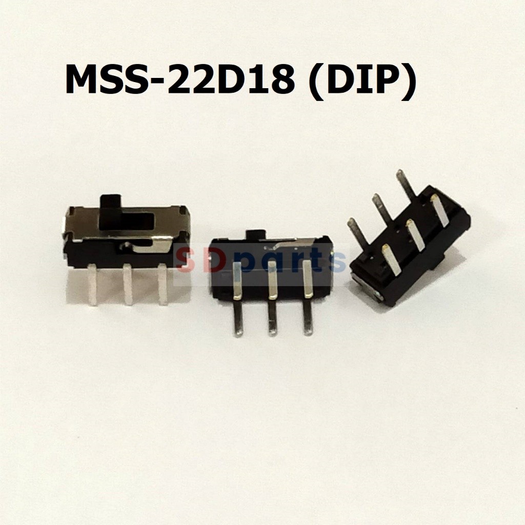 สวิทช์ เลื่อน Slide Switch Toggle Switch DIP Switch 6 ขา 3.6x9.1mm #สวิทช์เลื่อน MSS-22D18 (DIP) (1 