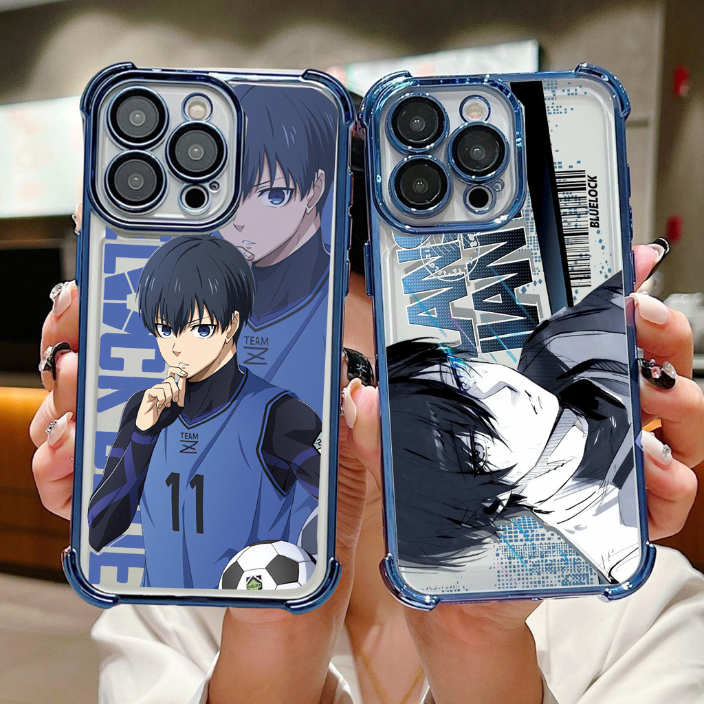 Anime Blue Lock Rin Itoshi Isagi Yoichi Nagi SeishiroปลอกสําหรับIphone 17 16 Pro Max 11 12 13 14 15 