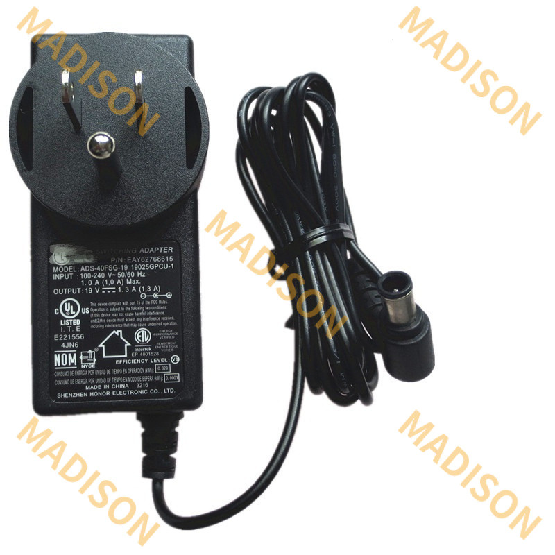 ADS-40FSG-19 19025gpcu-1 LCAP26-E ADS-25FSF AC แหล่งจ่ายไฟอะแดปเตอร์ชาร์จสําหรับ LG 19v 1.3a