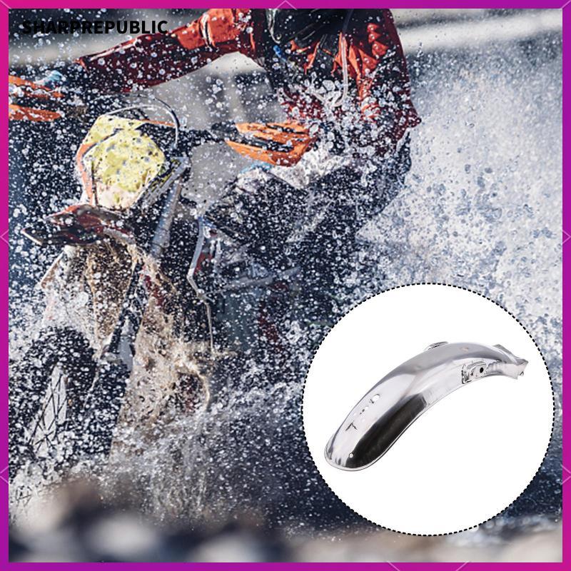 [Sharprepublic] โลหะเหล็ก 55 ซม.*14 ซม.ด้านหลัง Mudguard Chrome เหมาะกับ Honda CG125 พัดลม Cargo