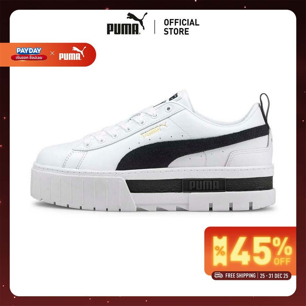 PUMA EVOLUTION - รองเท้าผ้าใบผู้หญิง Mayze Women's Sneakers สีขาว  - 38198301
