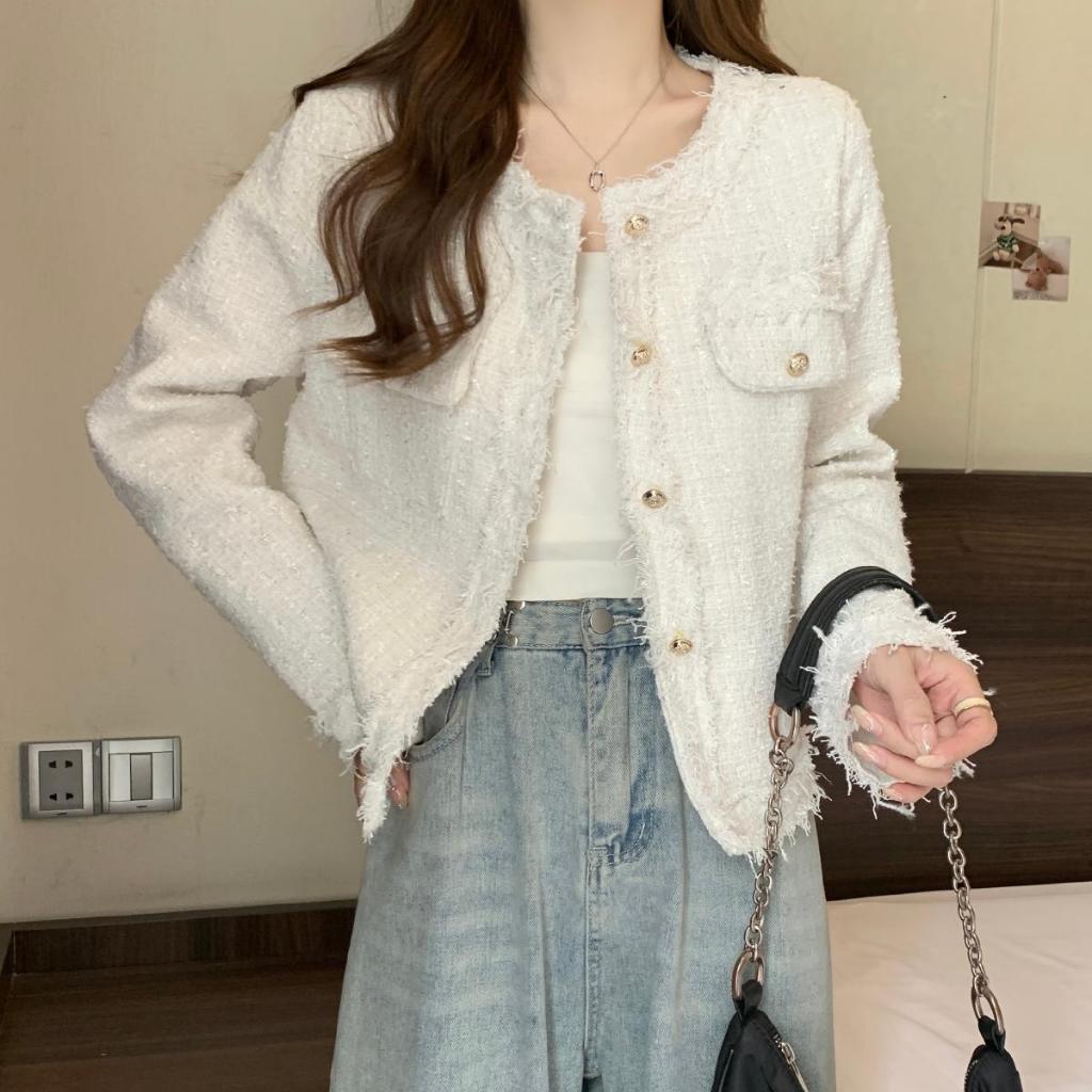 2025 รูปแบบใหม่ รุ่นใหม่ เสื้อทวิต เบลเซอร์ มินิมอล แฟชั่น Blazer คาร์ดิแกน จัดส่งสินค้า 📸 - รูปที่ 2