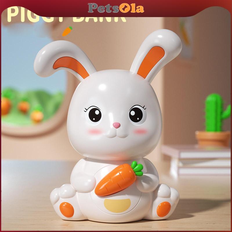 [PETSOLA] Bunny Piggy Bank กล่องเงินกล่องประหยัดหุ่นกล่องประหยัดเงินประติมากรรมสําหรับ
