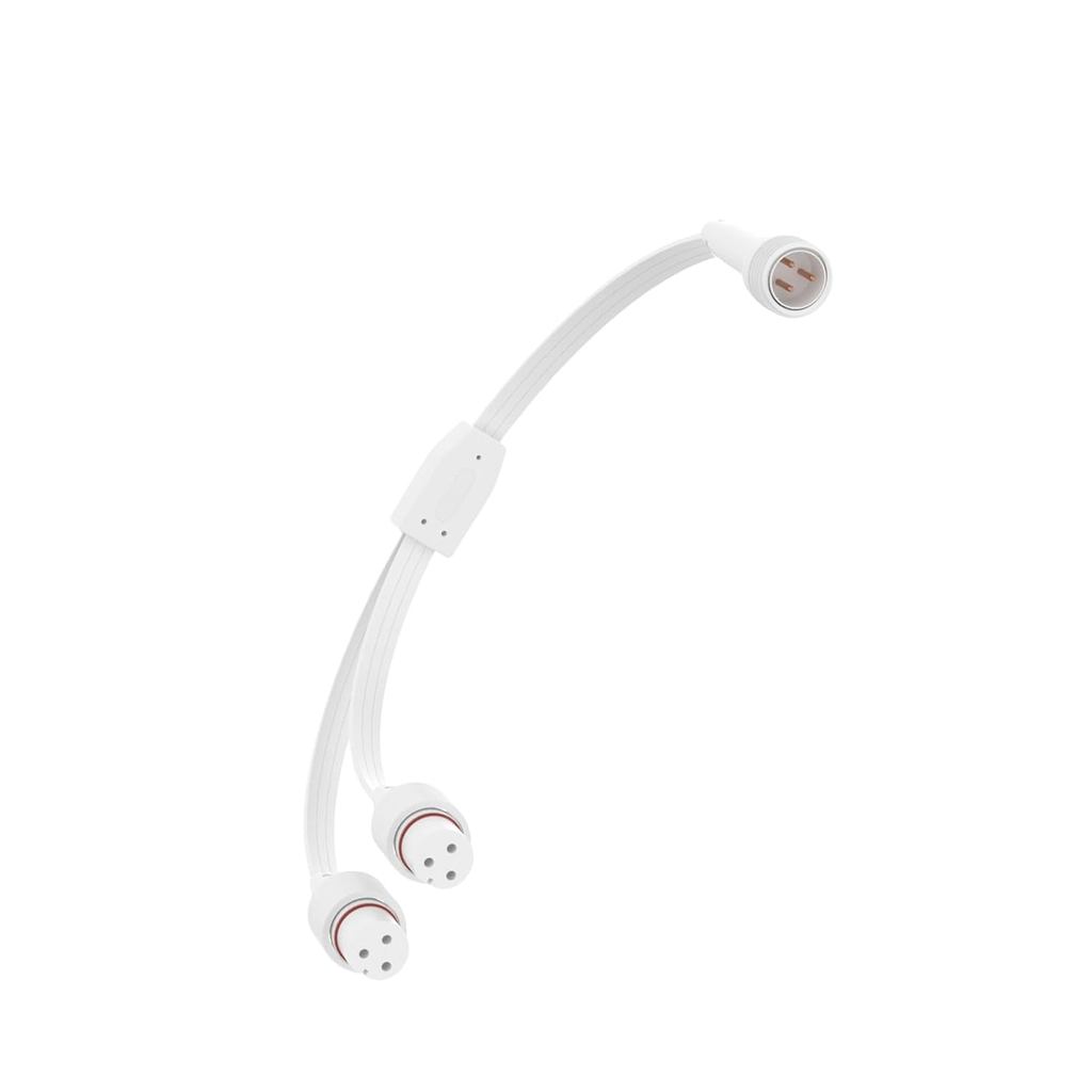 Y-Splitter สําหรับ Govee ไฟกลางแจ้งถาวร, สายรูปตัว Y (1 ตัวผู้ถึง 2 ตัวเมีย) เข้ากันได้กับ Govee H70