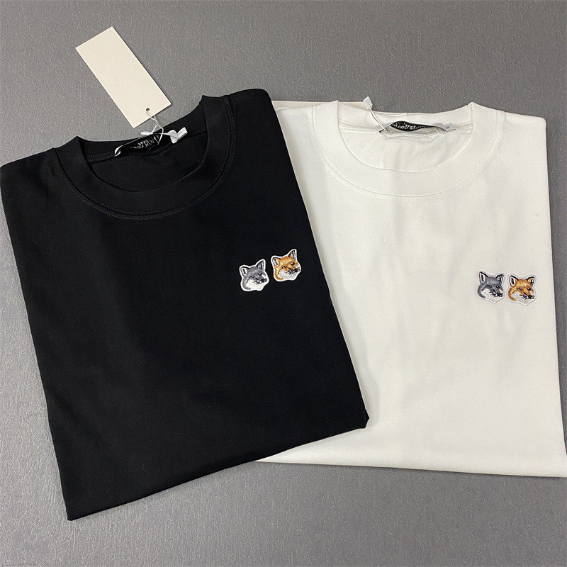 Maison Kitsune Double Fox Hoodie ผ้าฝ้ายแท้ ไซส์ใหญ่ สำหรับทั้งผู้ชายและผู้หญิง