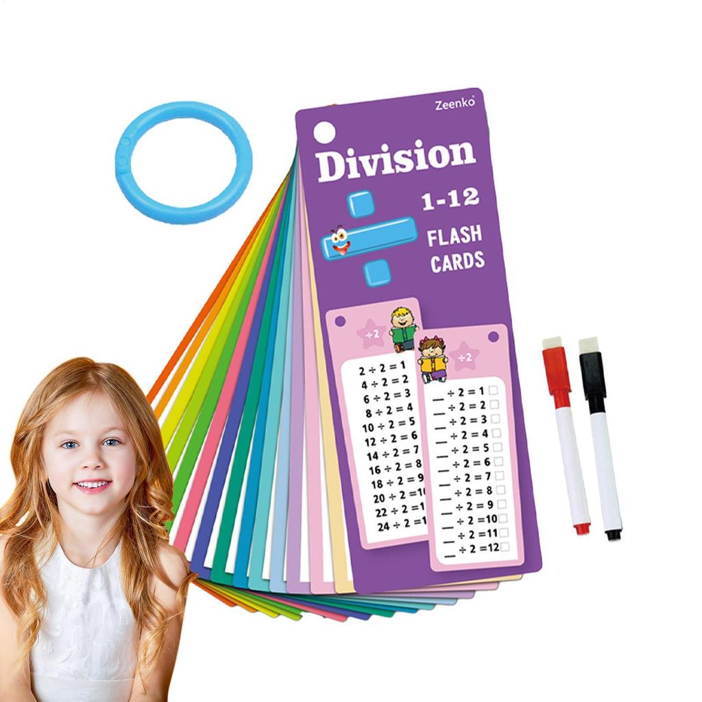 Math Flash Card Game Kids Math Games with Ring Travel Games Number Flash Cards Math Toys for Home Cl