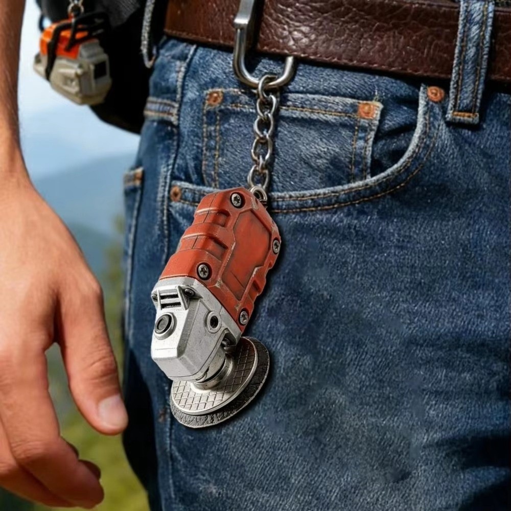 ทามาโย มินิเครื่องบดพวงกุญแจ,จี้รูปร่างเสน่ห์อุปกรณ์เสริมเครื่องมือบดที่สมจริง,ของขวัญออกแบบที่สมจริงกระเป๋าเป้สะพายหลังอุปกรณ์เสริม เล็กน้อย เครื่องขัด พวงกุญแจฮาร์ดแวร์ผู้ - รูปที่ 2