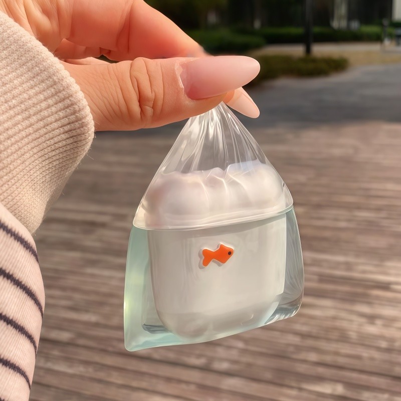 เคส airpods เคส airpods 3 ถุงปลาทองน้อย!เคสหูฟัง Apple airpod pro3 เคสป้องกันสร้างสรรค์น่ารักฟรีจี้ป