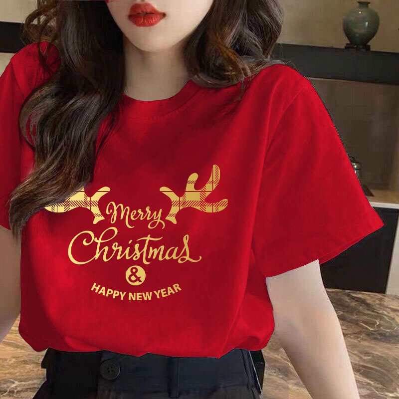 2026时尚 2026MERRY CHRISTMAS เสื้อ/คริสต์มาสเสื้อยืด/เสื้อยืด/ BAJU CHRISTMAS / BAJU KRISMAS เสื้อ S-5