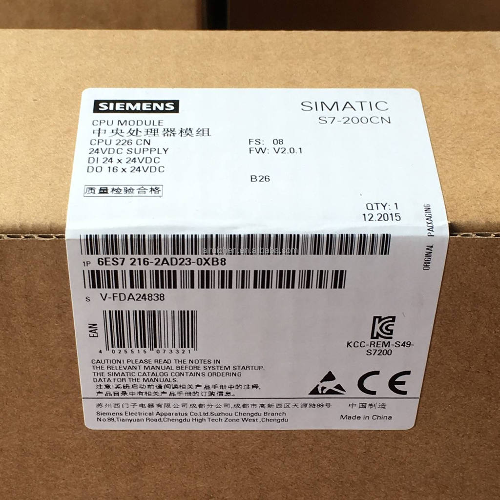 ผู้ขายที่ดีที่สุด จําหน่าย Siemens SIMATIC PLC โมดูล S7-200 S7-300 S7-1200 S7-1500 CPU226 PLC 6ES721