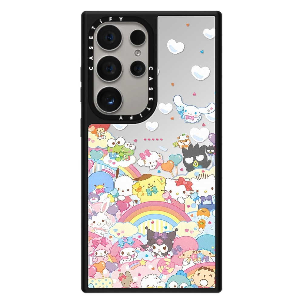 แม่เหล็กน่ารักครอบครัวกระจกสําหรับ Samsung Galaxy S25 24 23 UItra S25 24 Plus กันกระแทกป้องกันปลอก - รูปที่ 2