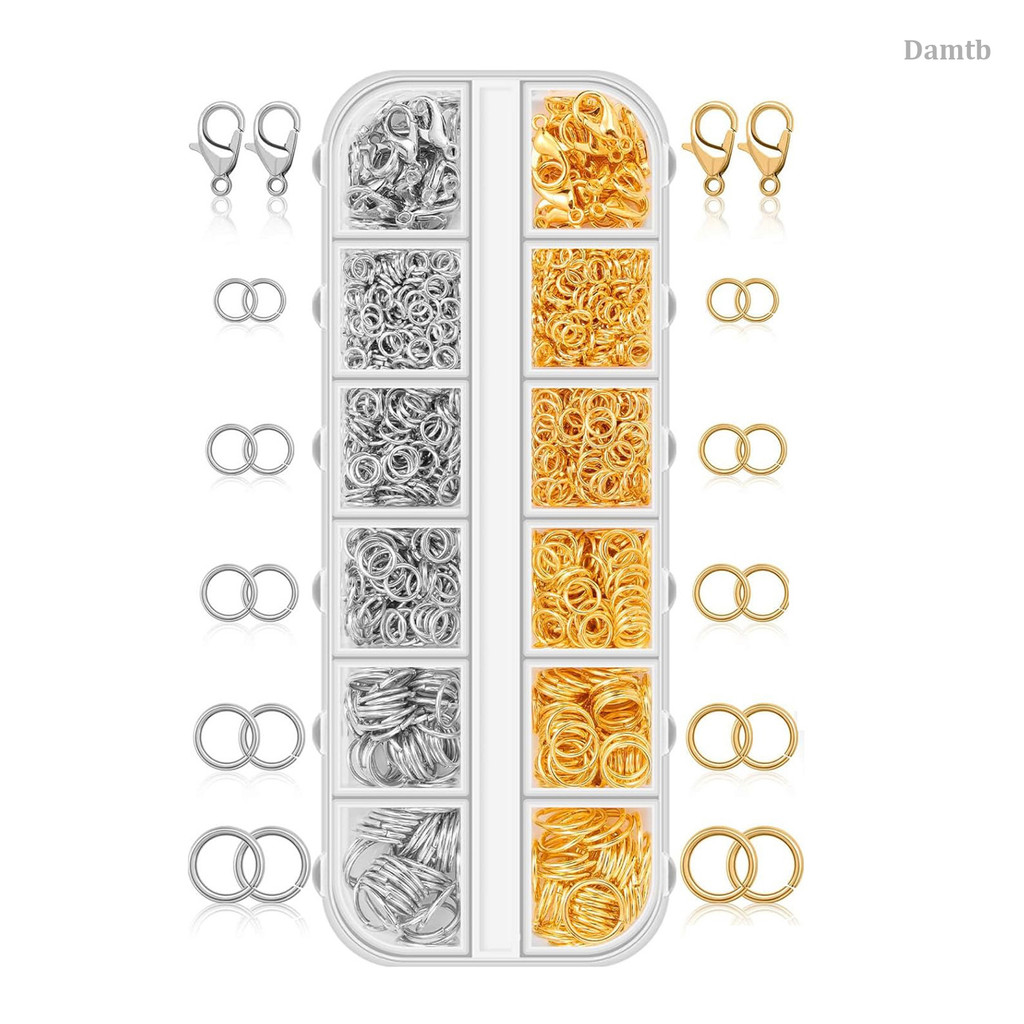 ชุดอุปกรณ์ DIY ทองเงิน DTB สำหรับทำสร้อยข้อมือและสร้อยคอมืองาน