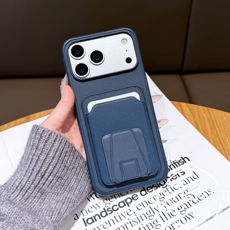 ผู้ถือบัตรรูปบันไดสีส้มเคสโทรศัพท์เหมาะสําหรับ ไอโฟน 13 14 15 16 17 มือโปร สูงสุด รวมทุกอย่างฝาครอบซิลิโคนป้องกันการตก - รูปที่ 4