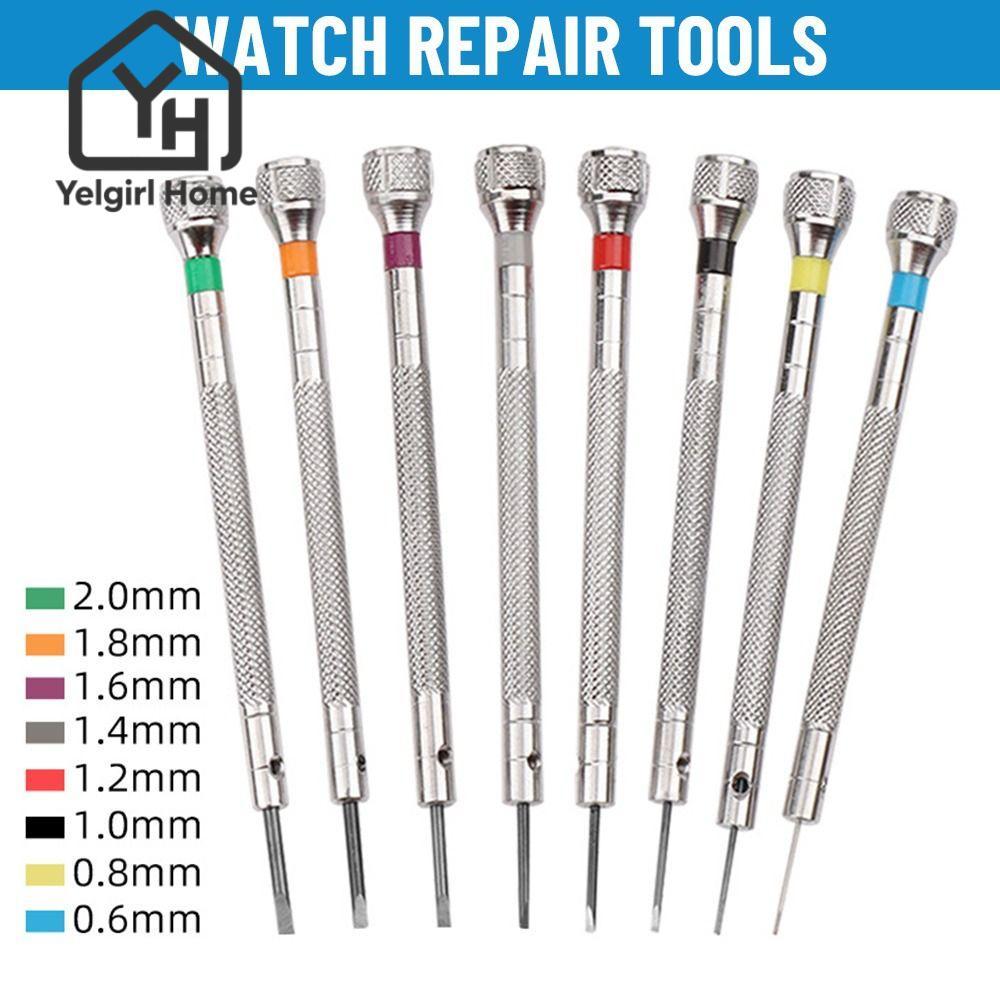 ชุดเครื่องมือซ่อมนาฬิกา 5 ชิ้น ไขควงพรีซิชัน 0.8-1.6mm สำหรับถอดสายนาฬิกา เปลี่ยนสายนาฬิกา อุปกรณ์ซ่อมนาฬิกามืออาชีพ Yelgirl