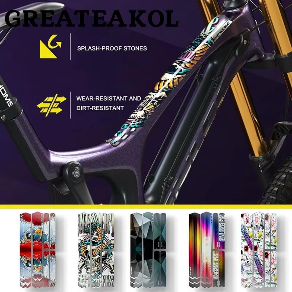 Greateskol Anti-Skid Guard Frame Cover, Scratch-Resistant ส่วนบุคคลจักรยานป้องกันฟิล์ม,MTB Road Bike