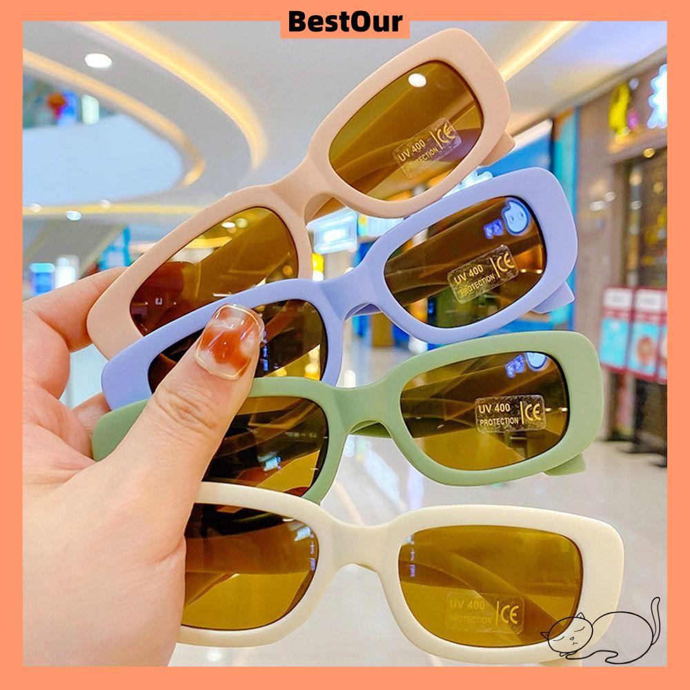 BESTOUR Kids Oval Frame Sunglasses - Trendy Summer Shades for Outdoor Sun Protection, Suitable for B