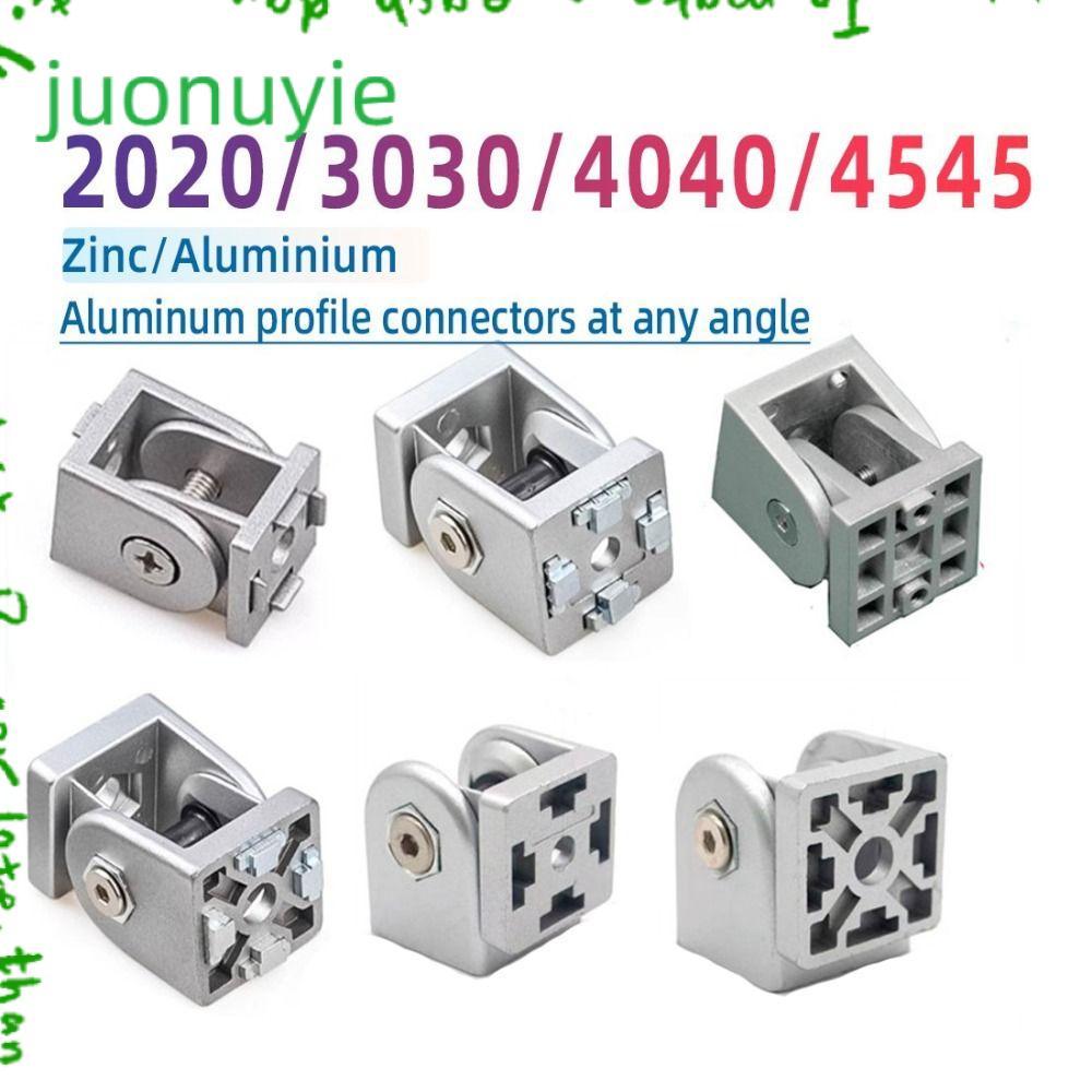 JUONUYIE Pivot Joint Connector, ยืดหยุ่น Pivot สังกะสีอัลลอยด์ตัวเชื่อมต่อบานพับปรับฐานเลื่อนโปรไฟล์