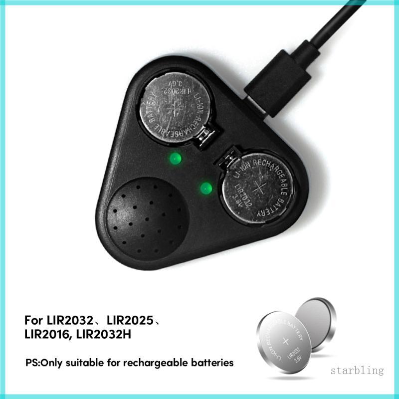 Star LIR2016 LIR2025 LIR2032 LIR2032H Voice Reminder Cell Battery Charger