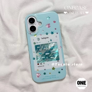 เคสโทรศัพท์วันสงกรานต์ น้ำอัดลมสีฟ้า ชายหาดฤดูร้อน ปลาคาร์ปการ์ตูน เหมาะกับ iPhone 16 14 15 Pro Max 13 11 12 Pro 7 Plus