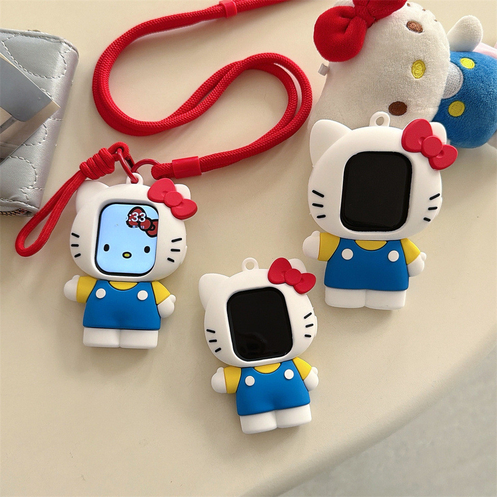 Hello Kitty เคสป้องกันรวมทุกอย่าง Soft Case เหมาะสําหรับ iwatch S11 10 9 8 ultra 7 6 5 4 SE 3 2 1 ขนาด 38mm40mm41mm42mm44mm46mm49mm