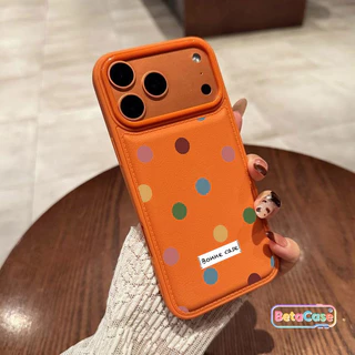 เคส iPhone 17 16 15 14 13 12 11Pro Max Phone Case เคสโทรศัพท์ลายจุดใหญ่สีสด สินค้าใหม่ล่าสุดดีไซน์หวานฉ่ำ