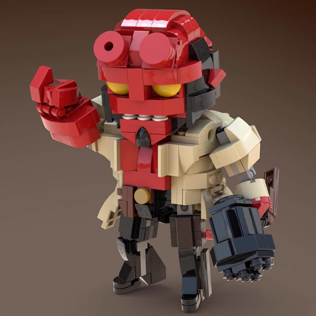 MOC Building Blocks ใช้งานร่วมกับ Lego Assembly Hell Baron Small Mecha Building Blocks Hell Monster 