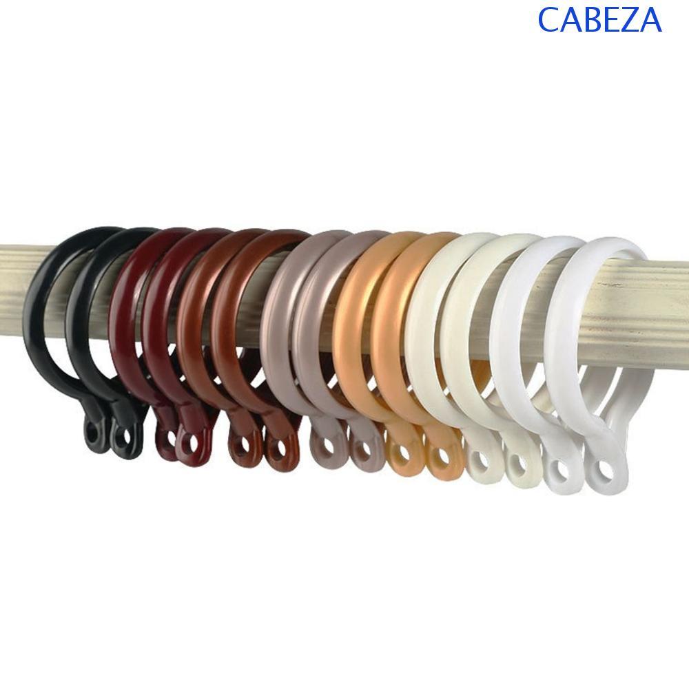 CABEZA ผ้าม่านแหวนพลาสติกขนาดใหญ่ Elegant Thicken ผ้าม่านตกแต่ง 20 ชิ้น/แพ็คโรมัน Rod คลิปตะขอ