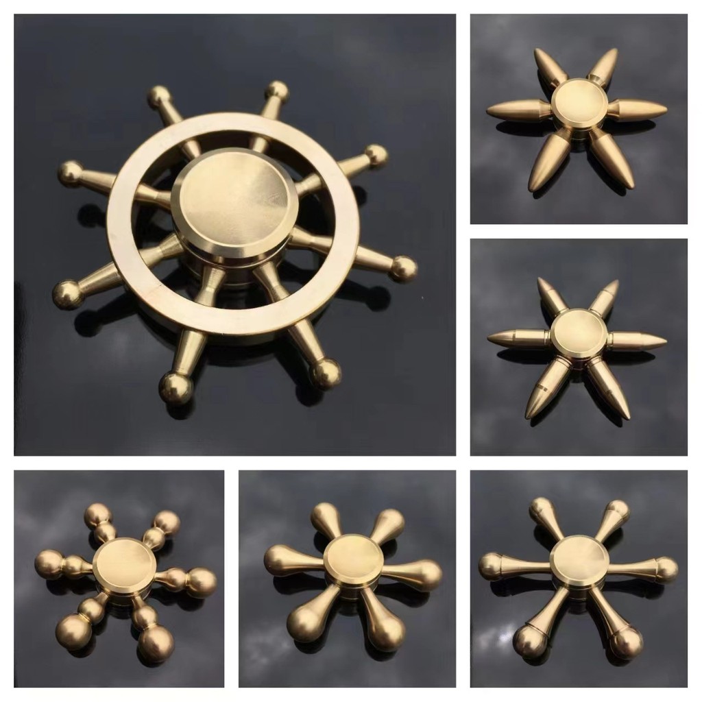 ใหม่ทองแดงบริสุทธิ์ Fidget Spinner ขายร้อน Decompression Hand Spinner Hand Spinner แผงลอย 4.6