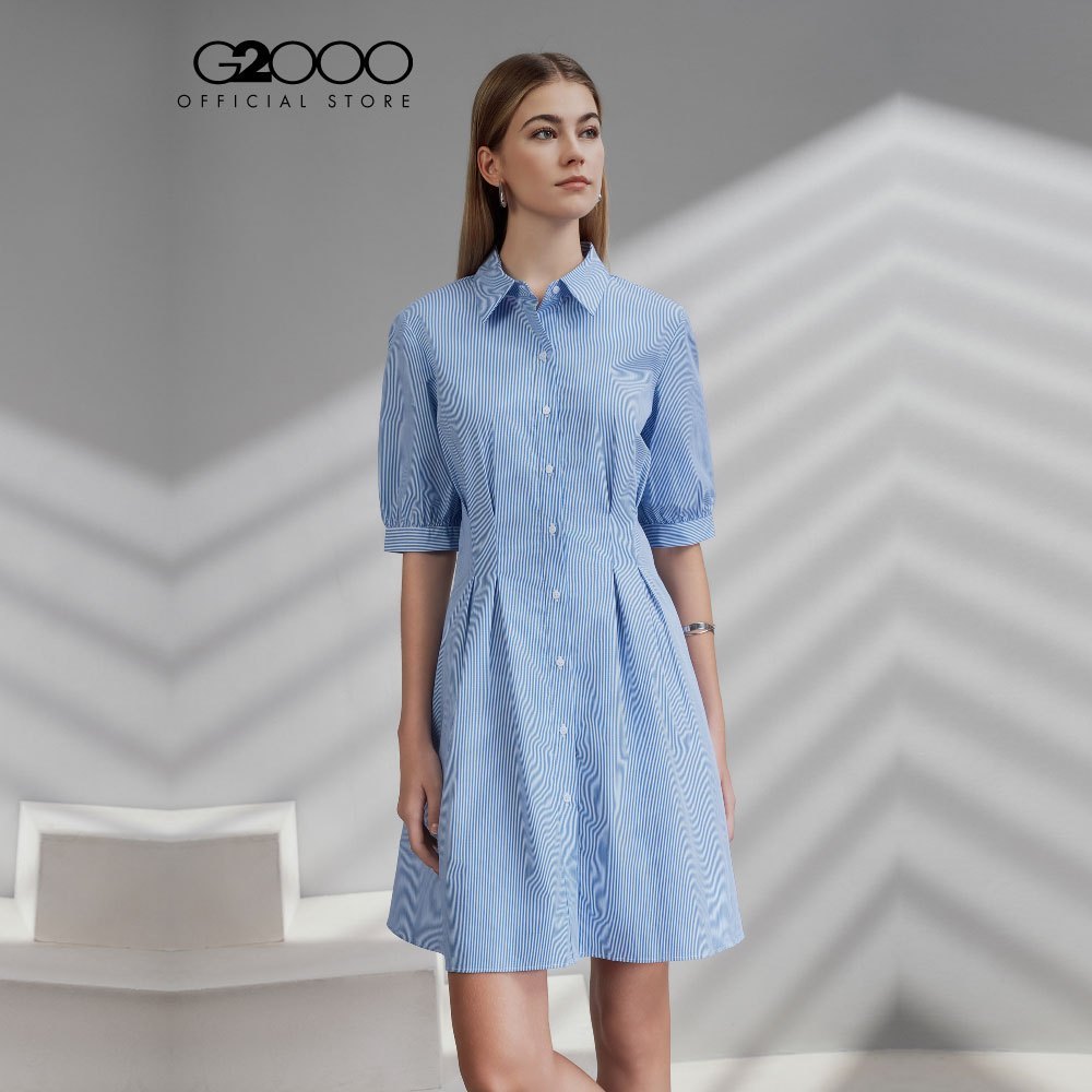 G2000 เดรสสำหรับผู้หญิง Fit & Flare Shape รุ่น 5123341678 BLUE