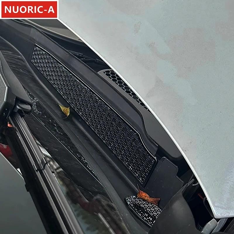 สแตนเลส Hood ท่อระบายน้ําเครื่องยนต์ฝุ่นสําหรับ BMW 5 Series i5 G60 2024 จัดแต่งทรงผมรถอุปกรณ์ตกแต่ง