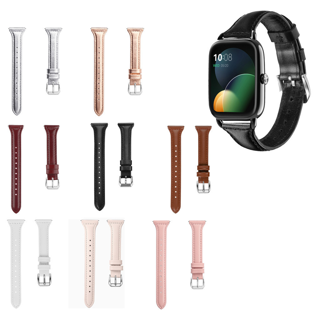 สําหรับ Haylou Solar LS05 RT LS05S RS3 LS04 RT2 LS10 GST LS02 RS4 Plus สร้อยข้อมือหนังสายรัดข้อมือ