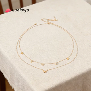 [พร้อมส่ง] สร้อยคาดเอว 2 ชั้น ลายผีเสื้อ โซ่คาดเอวผู้หญิง สไตล์ Y2K เครื่องประดับใส่กับบิกินี่ เรียบหรู เซ็กซี่