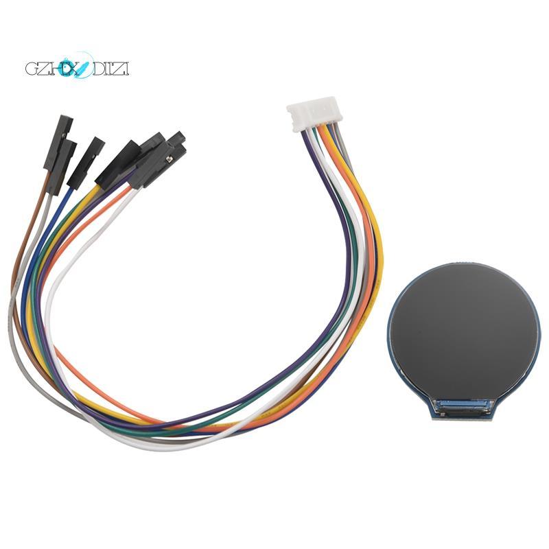 1.28 นิ้วจอแสดงผล LCD โมดูลหน้าจอ GC9A01 SPI การสื่อสาร RGB 65K รองรับสี Raspberry