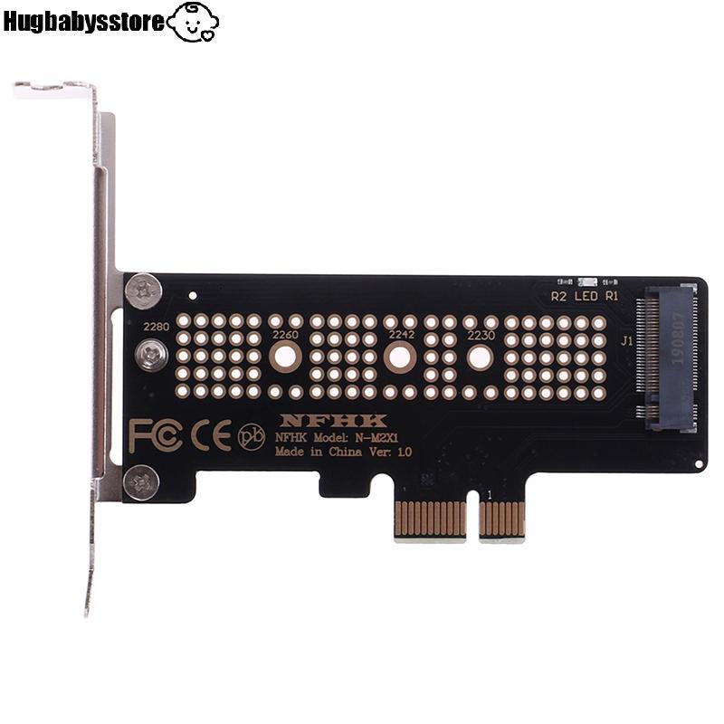[Hugbabys-t] NVMe PCIe M.2 NGFF SSD เป็น PCIe x1 การ์ดอะแดปเตอร์ PCIe x1 ถึง M.2 พร้อม braet