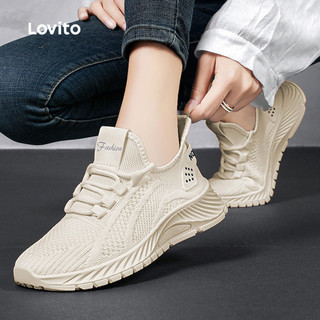 Lovito Casual Tênis Esportivo Esportivo Simples Formal Oficial Respirável Malha Tendência Pickleball Feminino LFA50101
