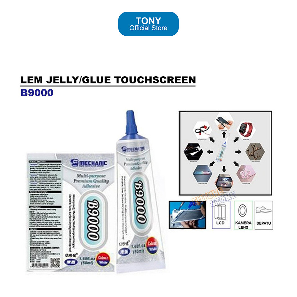 กาว LCD MECHANIC B9000 - กาวเยลลี่ขาวน้ํานม 50 มล. - MECH B9000