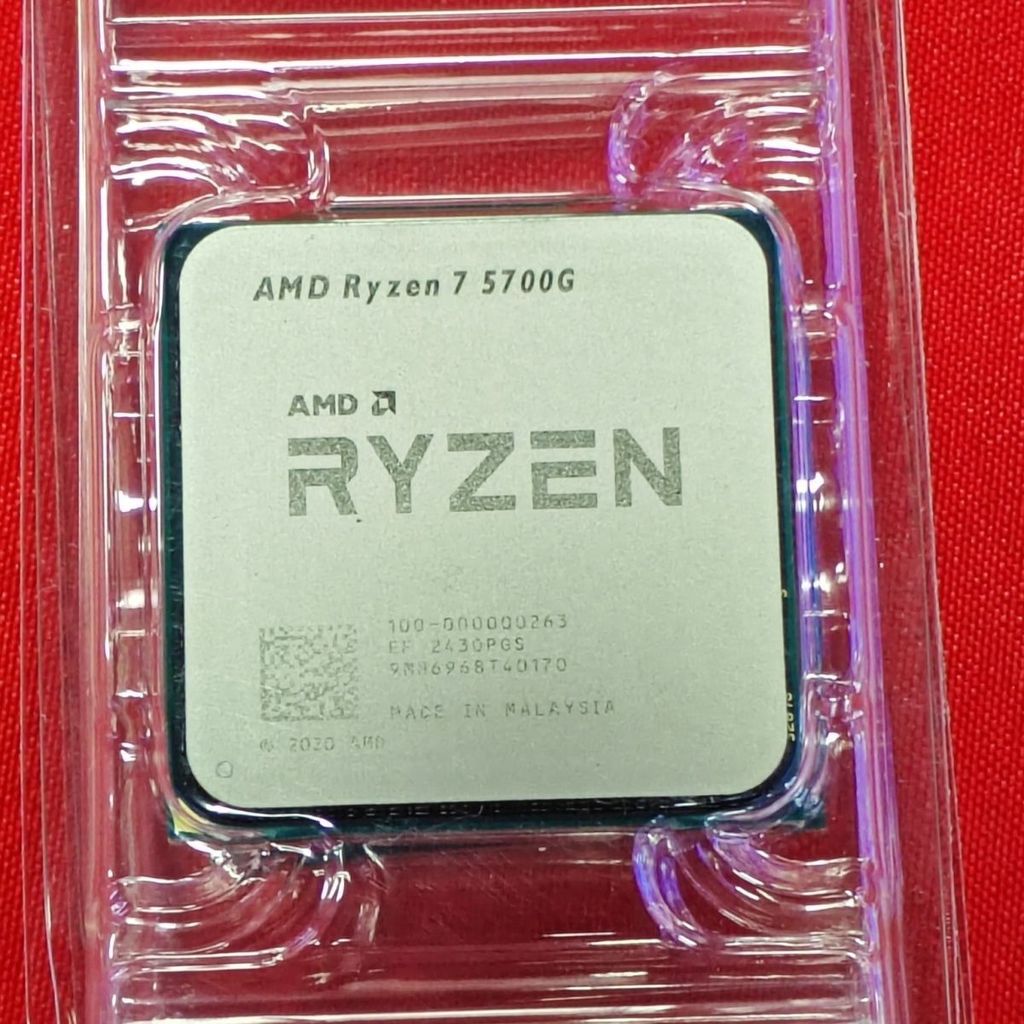 AMD AM4 R7 5700G ชิ้นส่วนที่หลวม CPU