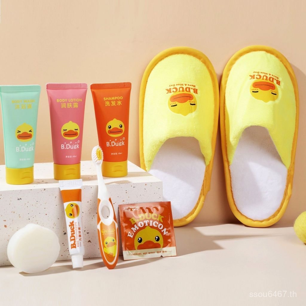 เจลอาบน้ําเด็ก Staying Star Folk Duck Body Lotion b.duck Little Yellow Wash Hotel Care Hotel Shampoo