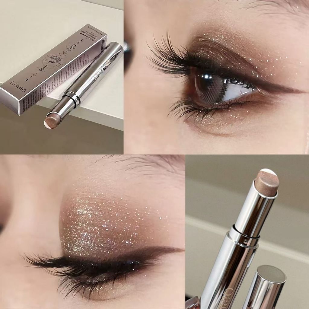 Stick Mother Series Gradient ราคาแพง Pearlescent กระพริบ Smoky Tricolor อายแชโดว์ Earth Eye ต่ําพรีเ