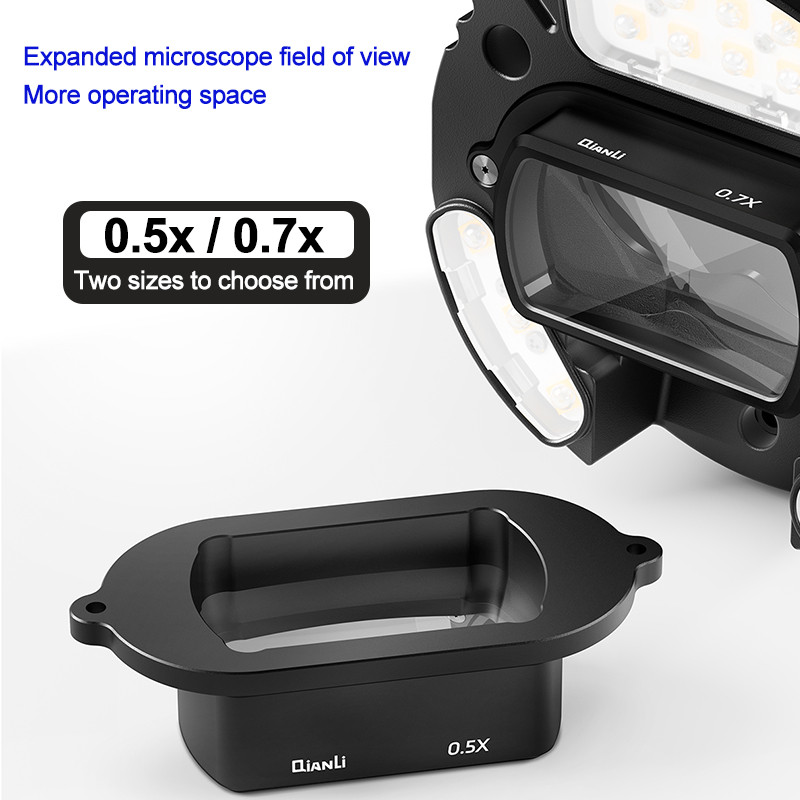 Qianli 0.5X 0.7X เสริม Teleconverter Barlow เลนส์ใช้กับ Gorilla 6558 กล้องจุลทรรศน์ Trinocular สําหร