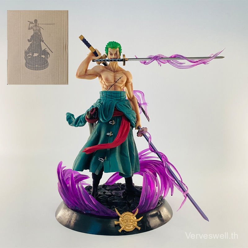 แฟนตาซี Zoro สามดาบสามพันโลก One Piece Wano Country Ronoa Zoro รูปเครื่องประดับ One Piece