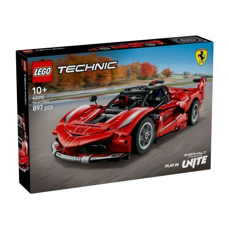 Lego Mechanical Set Series 42212 Ferrari FXX K รถสปอร์ตโมเดลบล็อกตัวต่อของเล่นของขวัญ