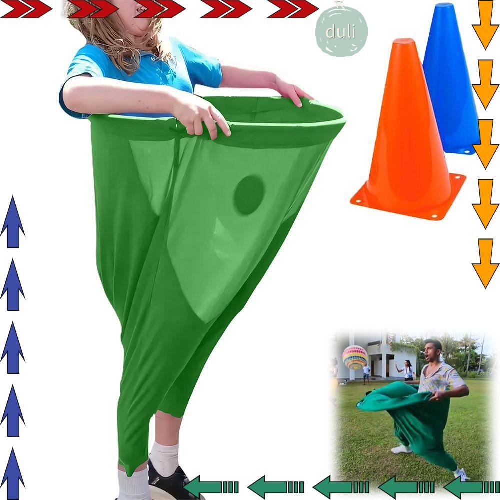 กางเกงเกมปาร์ตี้ DUILIAN Freaky พร้อม 4 ลูกและ 2 Marker Cones Interactive กางเกงยายชุดเกมลาน, อุปกรณ์ประกอบฉากเกมขว้างพ่อแม่และลูกตลกผู้ใหญ่และเด็ก