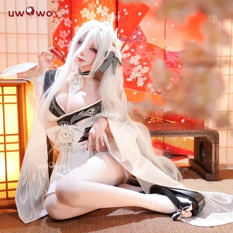 Mn PRE SALE UWOWO Game Azurr Lanee Hakuho Kimono Style Cosplay Costume Halloween Costume